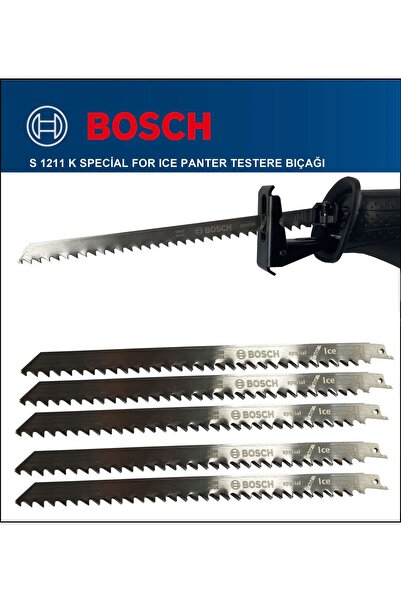 Bosch 5 Adet Tilki Kuyruğu Bıçağı S 1211 K - Buz ve Kemik Kesme 2608652900 5'Li Paket