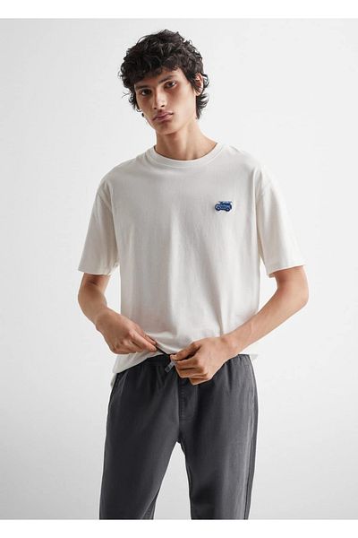 Mango Teen Βαμβακερό παντελόνι Jogger