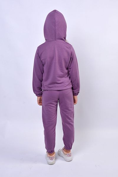 FOLLOWHER Girl's Rubber Detailed Heart Patterned Tracksuit Set