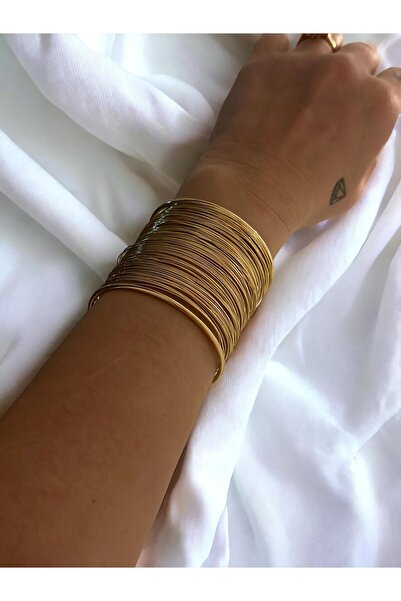MyladyAccessoriess سوار من الفولاذ المقاوم للصدأ بمشبك سميك مع تفاصيل لوحة سل...