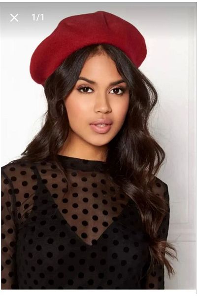 Nilbutik French Painter Austrian Wool Felt Beret Hat