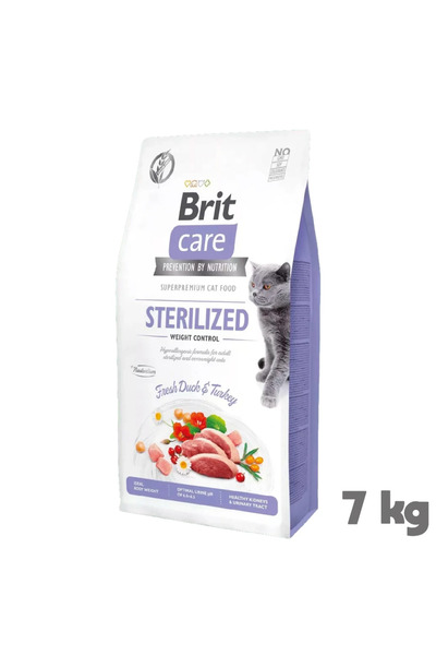 Brit Care Hypo-Allergenic için Ördekli Tahılsız Kısırlaştırılmış Kedi Maması 7kg