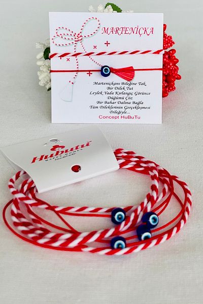 Concept HuBuTU Gift 10 Pieces (5 Set) Carded Gelatin Marteniçka Wish Bracelet Set