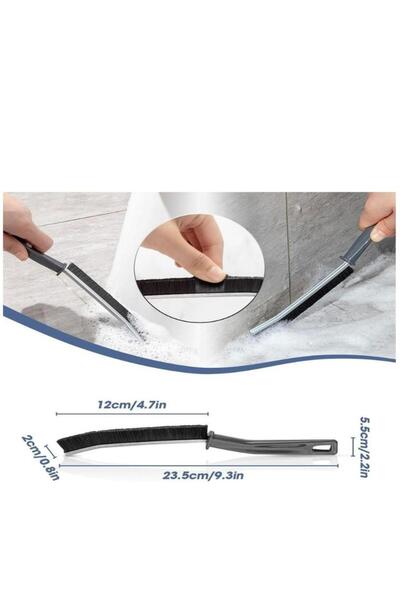 TRUSTMODA Dip Bucak Temizlik Fırçası Derz Arası Banyo Mutfak Lavabo Detay Mini Temizleme Fırçası 1 ADET