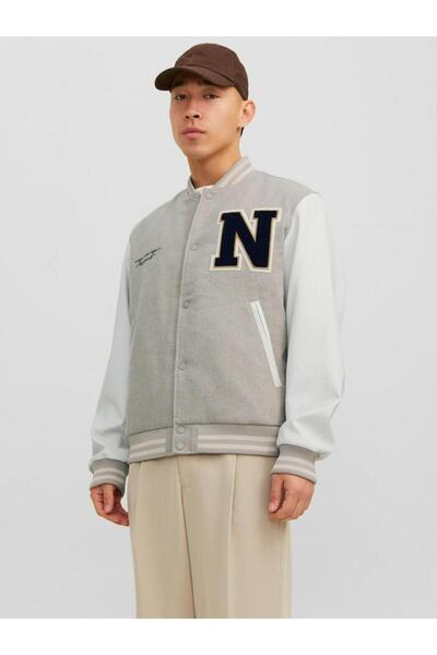 Jack & Jones Ανδρικό παλτό Bomber Jack Jones College Wool Blend 12241559