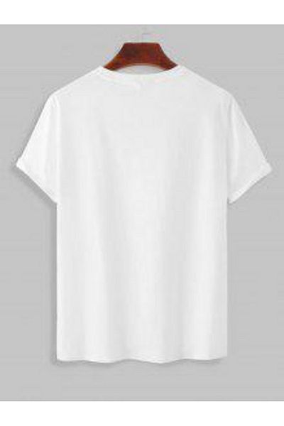 trendgar Tricou oversize alb cu imprimeu cupa