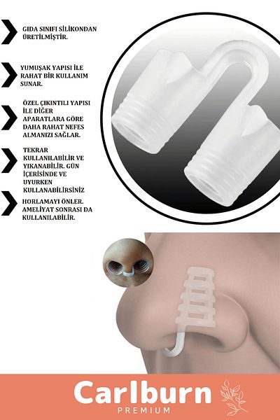 Carlburn Premium Snoring Reducing Breathing Relaxing Anti-Sleep Nose Hole Apparatus Set of 16