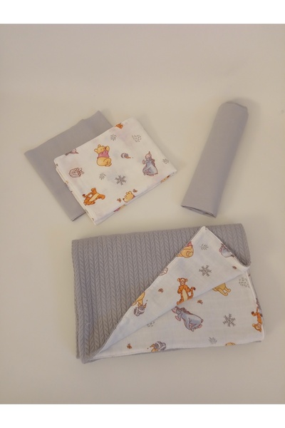 Wenaris BLANKET 4-Piece Pique Set - 2 Pillowcases and Crossbow