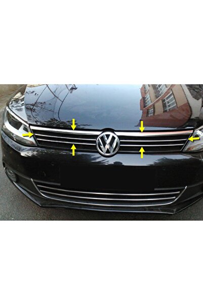 Titiz Krom Aksesuar Volkswagen Jetta 2011-2013 Krom Ön Panjur 2015 Görünümlü ...