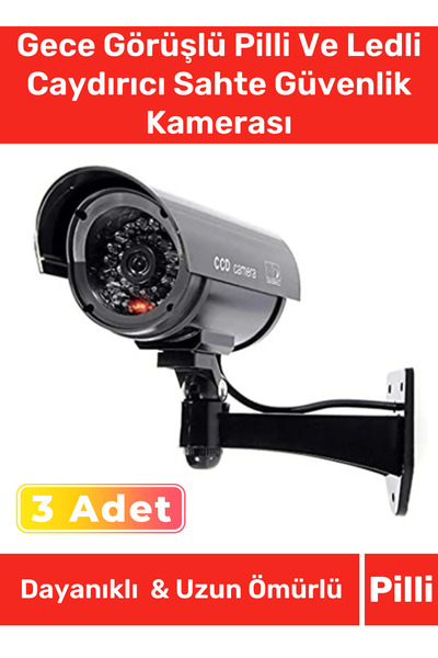 Carlburn Özel Ev Apartman Bahçe İş Yeri Gece Görüşlü Pilli Ledli Caydırıcı Sa...