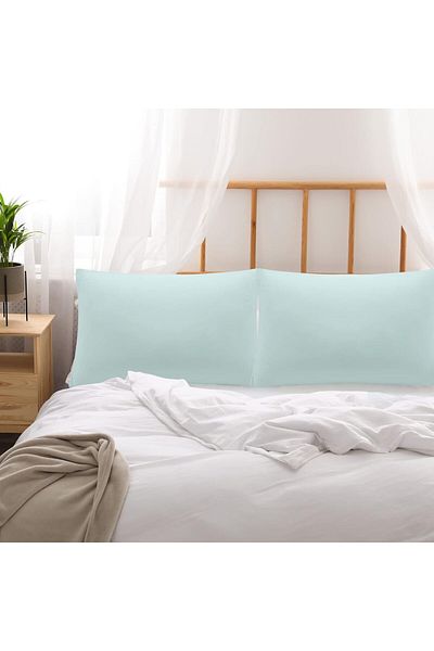 MERTİM Plain Cotton 2-Piece Pillow Case 50x70 Mint