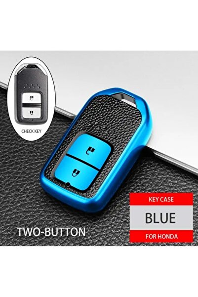 AYCANSTORE Carcasa Tpu Honda pentru telecomandă cu 2 butoane (albastru)