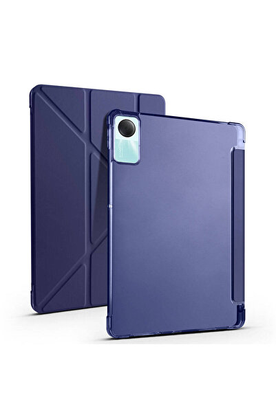 CepLab Xiaomi Redmi Pad Se Kılıf Kalem Bölmeli Silikon Smart Cover Tablet Kılıfı