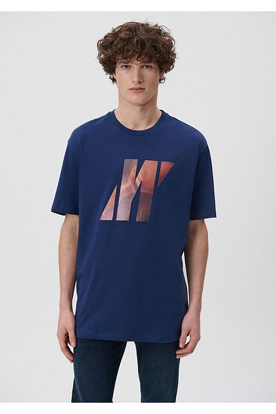 Mavi Pro Navy Blue T-Shirt Loose Fit / Loose Relaxed Fit0611805-70491