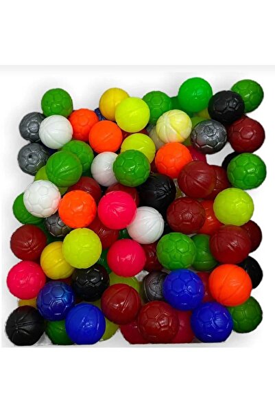 MİTHAT TOYS Renkli Zıplayan Toplar Seti, 100 Adet, CE Belgeli, Eğlenceli ve G...