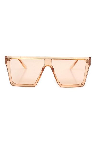 TomyHelf Women's Sunglasses Rectangular Nude Frame Nude Glass