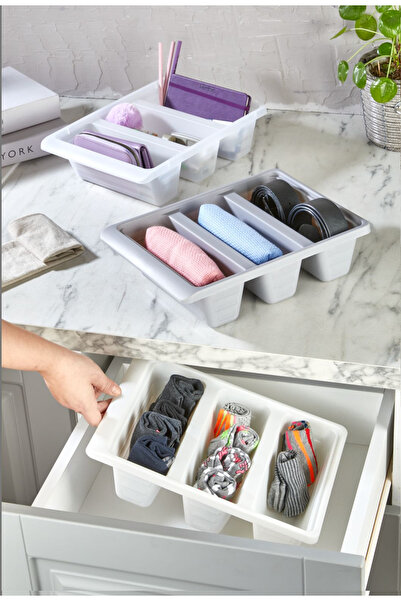 Bayev صندوق منظم للفواكه والخضروات مكون من 2 حجرة رومانية