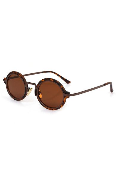TomyHelf Women's Sunglasses Brown Lens Patterned Frame