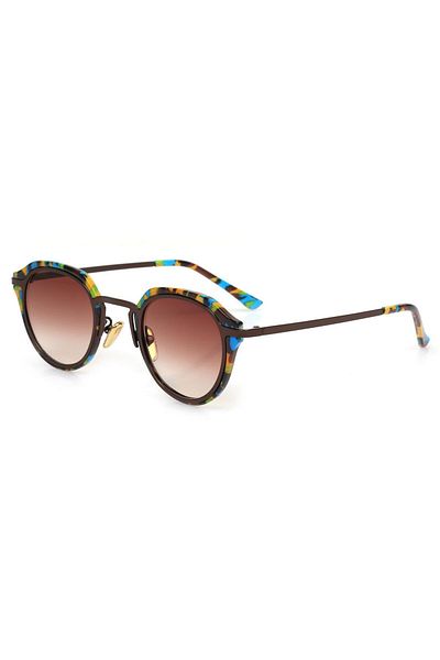 TomyHelf Women's Sunglasses Brown Lens Patterned Frame