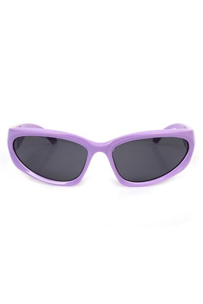 TomyHelf Cycling Glasses Purple Frame Black Glass Wind Protected