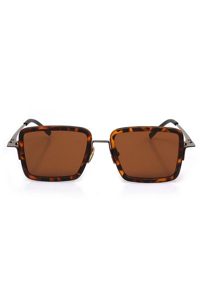 TomyHelf Women's Sunglasses Brown Lens Leopard Frame