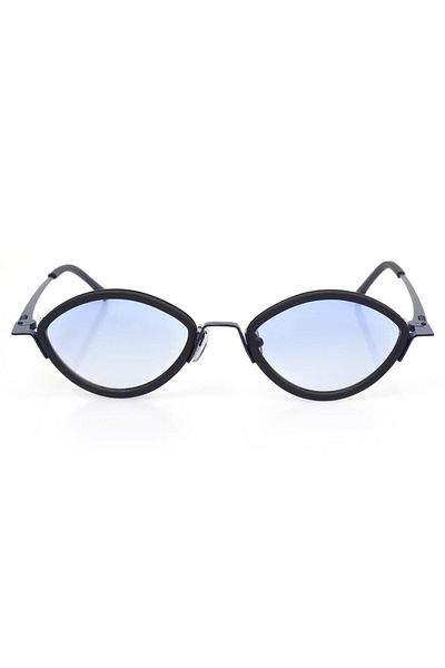 TomyHelf Women's Sunglasses with Blue Frame and Blue Lens