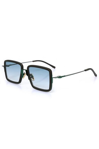 TomyHelf Unisex Sunglasses with Green Lens and Green Frame