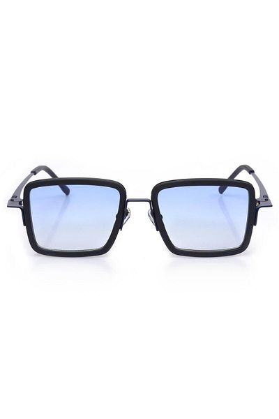 TomyHelf Unisex Sunglasses with Blue Lens and Blue Frame