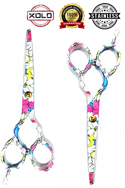 xolo Seramik Saç Kesim Makası Düz Uçlu Özel Kesim Saç Makası XLQ588B