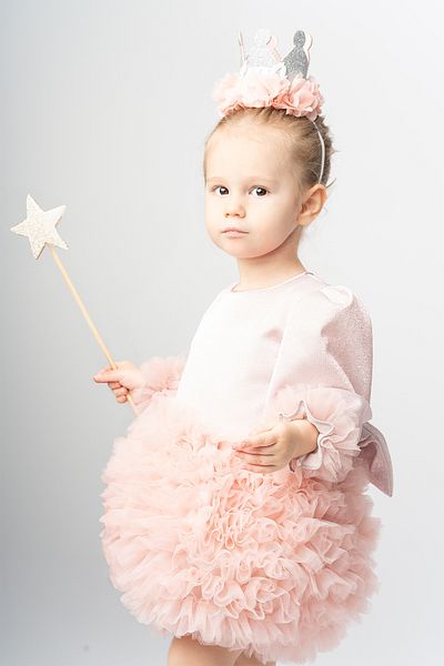 Banamio Luna Fluffy Tulle Tutu Dress (PUDRA)