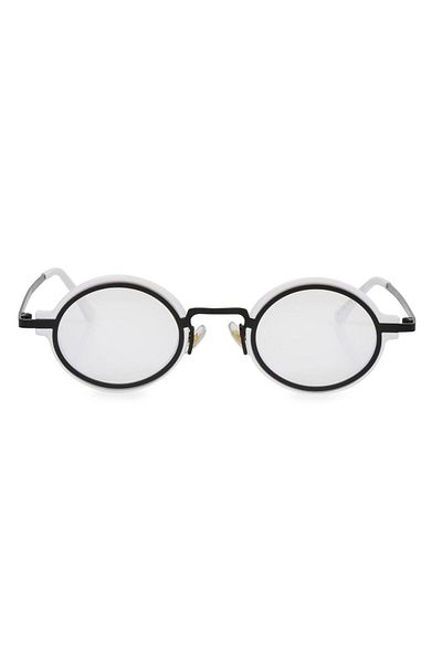 TomyHelf White Frame Blue Light Protective Oval Glasses Ae9909c9bbx
