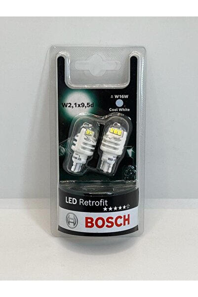 Bosch W16W 6000 KELVİN (TAM BEYAZ) 12V- 1,8W LED RETROFİT