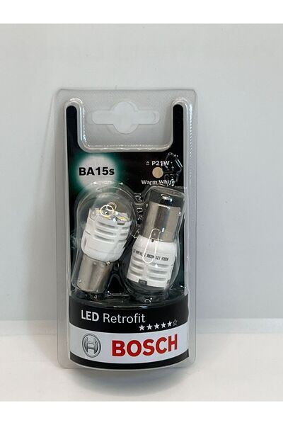 Bosch P21W 4000 KELVİN (WARM WHİTE RENK) 12V 1W LED RETROFİT