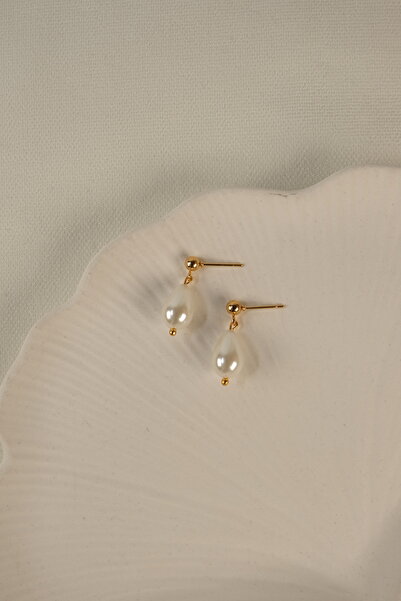 Ladies&Gentlemen Mayorka Incili Minimal Tasarım Küpe