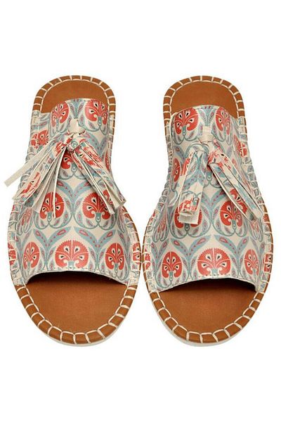 Dogo Papuci multicolori din piele vegana de dama - Design Carnation