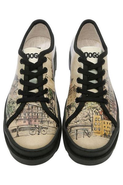 Dogo Pantofi de damă din piele vegană bej - Take A Walk Design