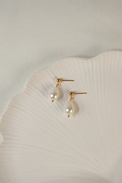 Ladies&Gentlemen Mayorka Incili Minimal Tasarım Küpe