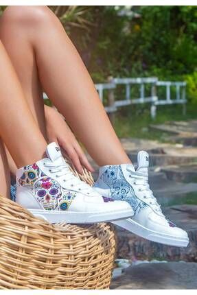 Dogo Kad n Vegan Deri Beyaz High Sneakers Remembrance Of Frida Kahlo Tasar m Fiyat Yorumlar Trendyol