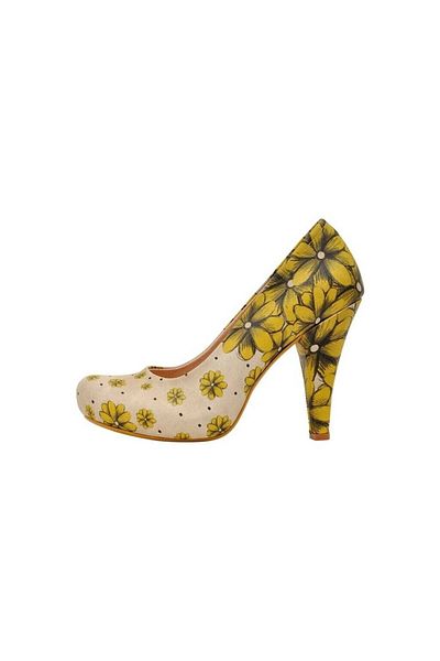 Dogo Tocuri înalte de damă din piele vegană bej - Call Me Daisy Design