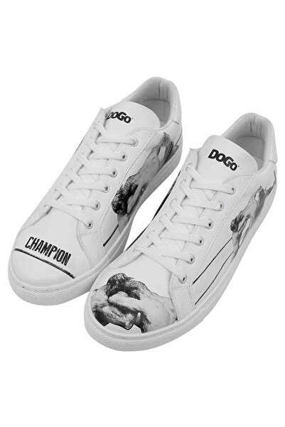 Dogo Чоловічі веганські шкіряні білі кросівки - Champion Design