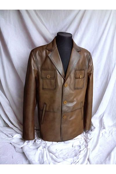 Günay Deri MEN'S SPORTS BLAZER LEATHER JACKET