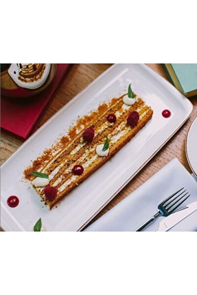 Bonna Porselen Serving Plate Rectangular 6 Pieces 34x16