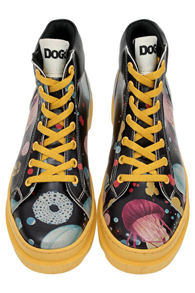 Dogo Γυναικείες Vegan Δερμάτινες Πολύχρωμες Μπότες - Jelly Stars Design