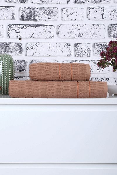 Mira Home Комплект от 2 жакардови цветни кърпи за баня за жени и мъже, 90x150 см