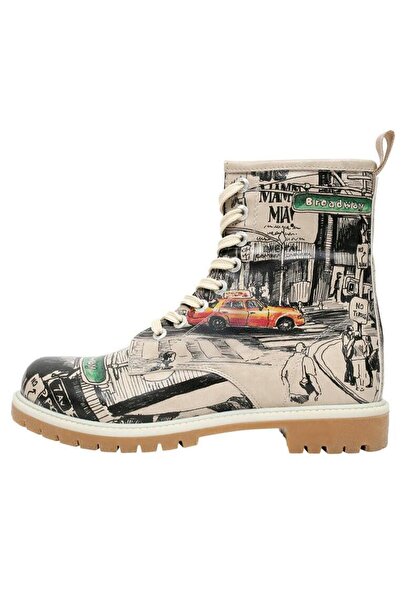 Dogo Γυναικείες Vegan Δερμάτινες Πολύχρωμες Μακριές Μπότες - Σχέδιο Broadway
