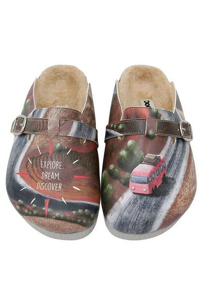 Dogo Kids Vegan Leather Multicolored Slippers - Highway To Adventure Design
