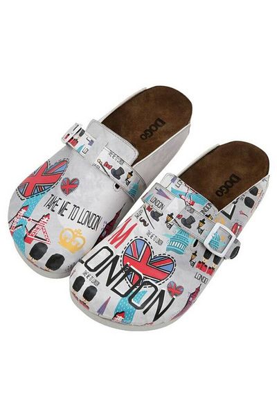 Dogo Women's Vegan Leather Gray Slippers - I Heart London Design