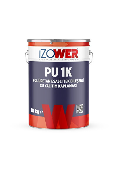 izower Pu-1K Su Yalıtım Kaplaması - Gri - 10 Kg
