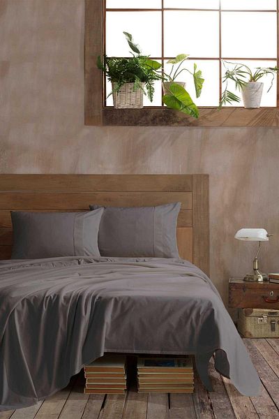 Zarif Home Organic Cotton Akfil Bed Sheet-King-240/260 cm