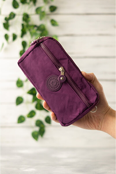 İMAKS Крінкіл/клінкір Водонепроникна 4-застібкова товста сумка через плече для мобільного телефону з кишенями та гаманцем 1215